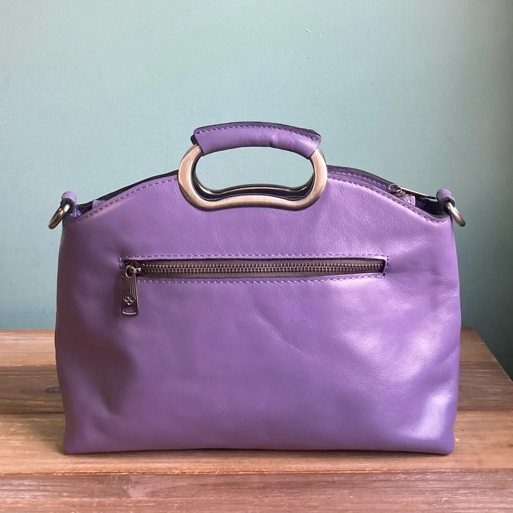 Patricia Nash Leather Top Handle Valetta Satchel Leather Bag - Picture 7 of 8